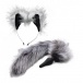Tailz - Wolf Tail and Ears Set - Grey photo