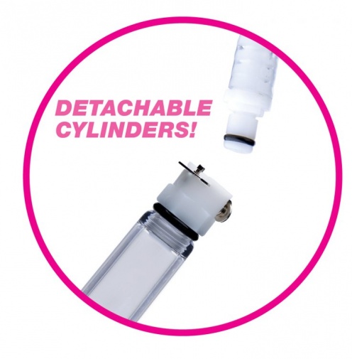 Size Matters - Nipple Pumping System with Dual Detachable Acrylic Cylinders photo