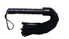 Rouge - Suede Flogger w Leather Handle - Black 照片