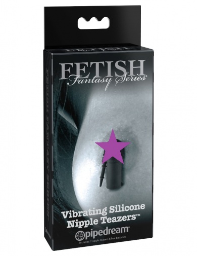 Fetish Fantasy - Vibrating Nipple Teazers - Black photo