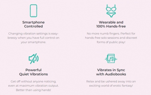 Vibease - 连接 iPhone & Android 遥控震动器 - 粉色 照片