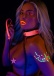 Taboom - Glow Collar & Leash w Chain - Pink 照片