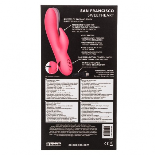 CEN - CalDream San Francisco Sweetheart Vibrator - Pink photo
