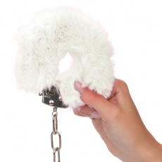 CEN - Ultra Fluffy Furry Cuffs - White 照片
