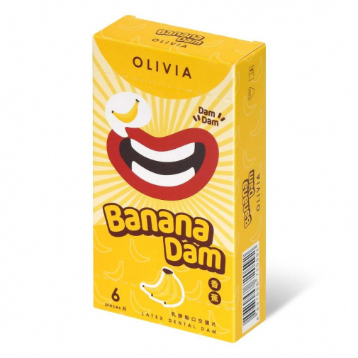 Olivia - 香蕉味 口交膜 6片装 照片