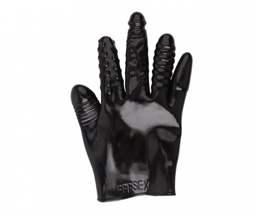 Chisa - 五重刺激後庭用手套 - 黑色 照片