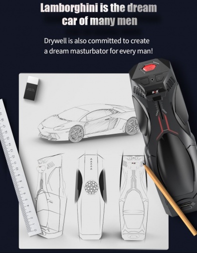Drywell - Lamborghini Auto Masturbator - Black photo