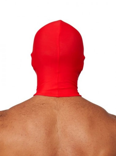Mister B - Lycra Hood Eyes & Mouth Open - Red photo