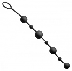 GreyGasms - Linger Silicone Anal Beads - Black photo