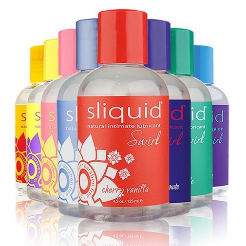 Sliquid - Naturals Swirl 青蘋果味可食用潤滑劑 - 125ml 照片
