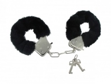 Frisky - Fur Lined Handcuffs - Black photo