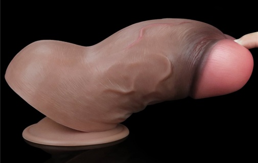Lovetoy - 7" Dual Layered Chubby Cock photo