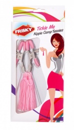 Frisky - Tickle Me Nipple Clamp Tassels - Pink photo