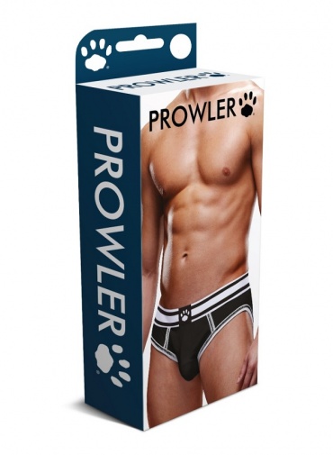 Prowler - 男士露股護襠 - 黑色/白色 - 細碼 照片