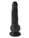 King Cock - 6″ Cock With Balls - Black photo-3