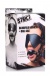 Strict - 皮革制眼罩连口球 - 黑色 照片-3