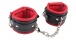 Chisa - Super Soft Ankle Cuffs - Black & Red photo-2