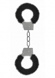 Ouch - Beginners Furry Handcuffs - Black photo