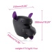 MT - Face Mask w Leash - Purple/Black photo-7