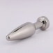 MT - Anal Plug 112x29mm - Silver/Red photo-2