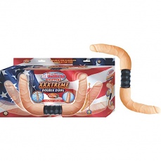 Nasstoys - All American Whoppers Xzzxtreme Vibrating & Fully Bendable Double Dong - Flesh photo