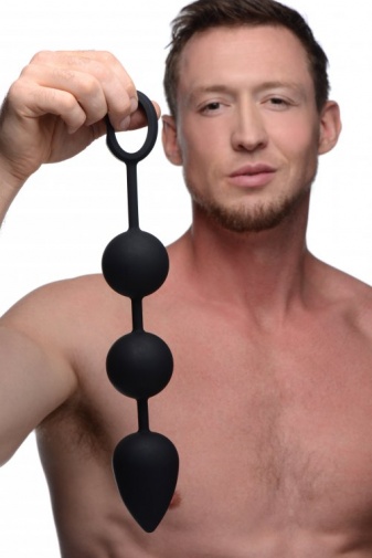 TOF - Weighted Anal Ball Beads - Black photo