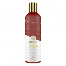 Dona - Essential Massage Oil - Lemongrass & Ginger Recharge - 120ml photo