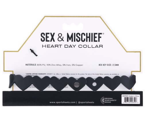 Sex&Mischief - 心型项圈 - 黑色 照片