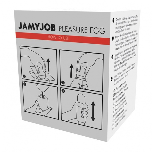 Jamyjob - Egg Masturbator White Version - Red photo