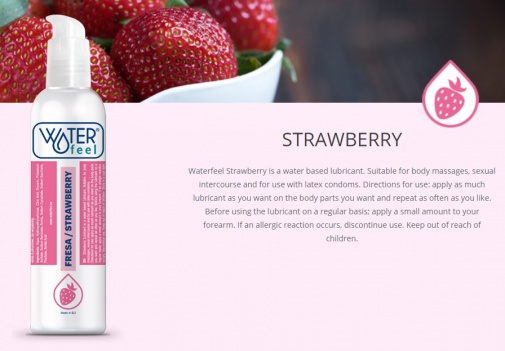 Waterfeel - 草莓香味 水性润滑剂 - 150ml 照片
