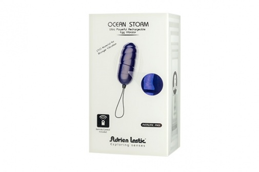Adrien Lastic - Ocean Storm Egg Vibrator - Blue photo