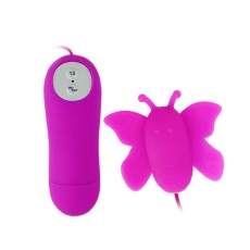 Balie - Vibro Massager Mini Butterfly w 12 modes - Pink photo
