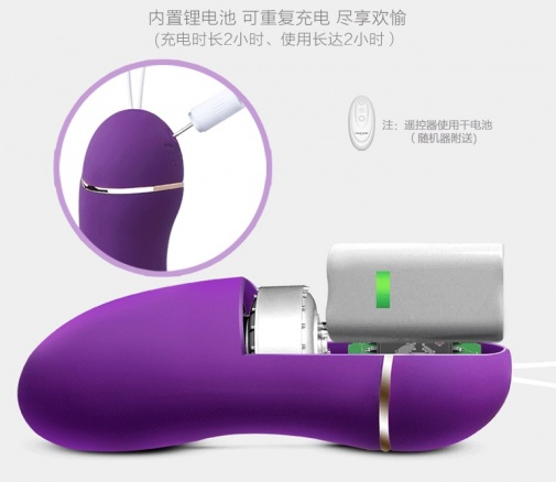 Erocome - 大熊座 - 热感遥控震蛋 - 紫色 照片