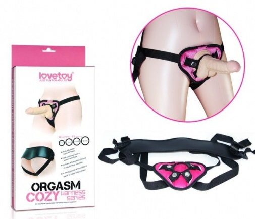 Lovetoy - Orgasm Cozy 穿戴式束帶 - 粉紅色 照片