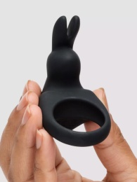 Happy Rabbit - Rabbit Vibro Cock Ring - Black photo