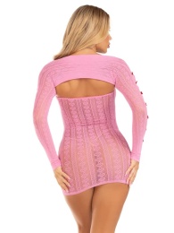 Leg Avenue - Sweet Temptation Dress Set - Pink photo