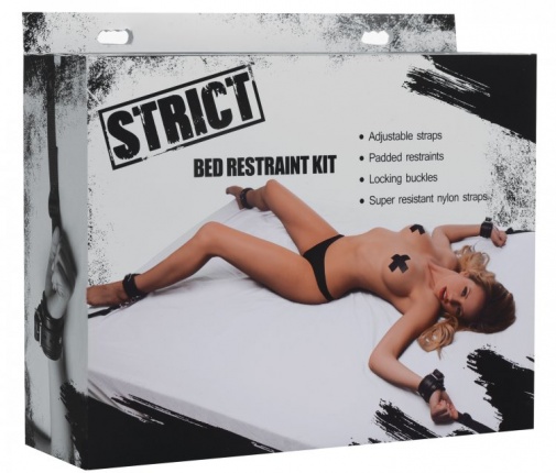 Strict - 床上專用拘束束帶 - 黑色 照片