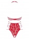 Obsessive - Rediosa Crotchless Teddy - Red - L/XL photo-8