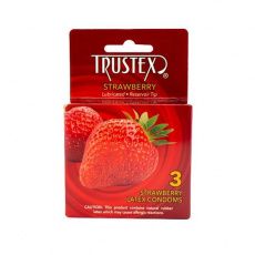 Trustex - 草莓味润滑安全套 - 3片装 照片