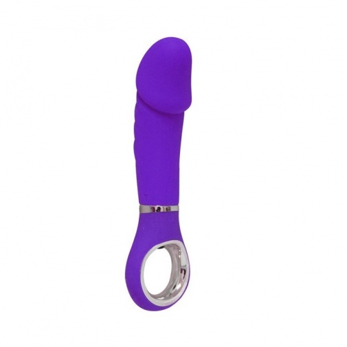 Aphrodisia -戒指王7模式格兰披斯阴茎振动器  - 紫色 照片