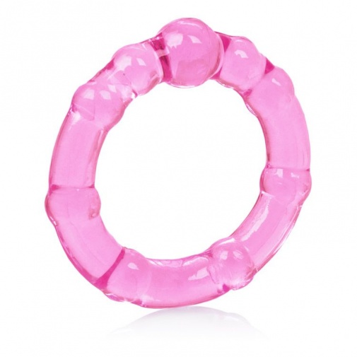CEN - 五珠阴茎环 - 粉红色 照片