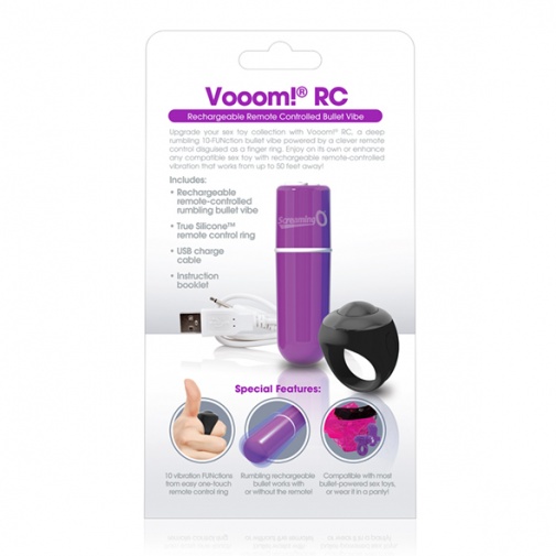 The Screaming O - Charged Remote Control Vooom Bullet - Purple photo