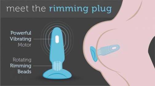 B-Vibe - Rimming Plug - Teal photo