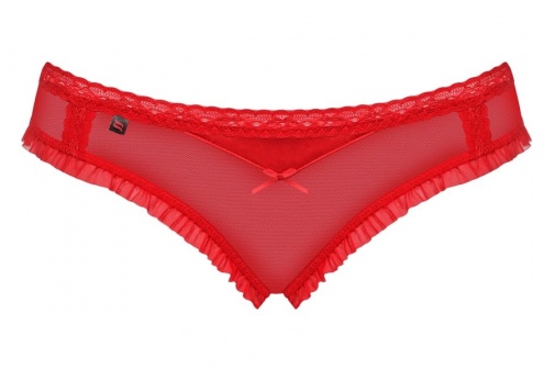 Obsessive - 827-PAN-3 Panties - Red - L/XL photo