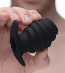 Master Series - Hive Ass Hollow Anal Plug S-size - Black photo