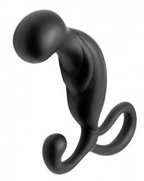 Prostatic Play - Pathfinder 斜头矽胶前列腺刺激肛塞 - 黑色 照片