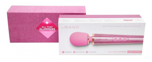 Le Wand - 中型充電式按摩震動棒閃亮特別版 - 粉紅色 照片