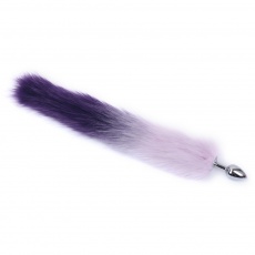 MT - Anal Plug S-size with Artificial wool tail - Dark Violet photo