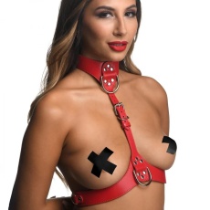 Strict - Female Chest Harness - Red - M/L 照片