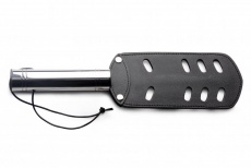 Strict - Leather Paddle w Slots - Black photo